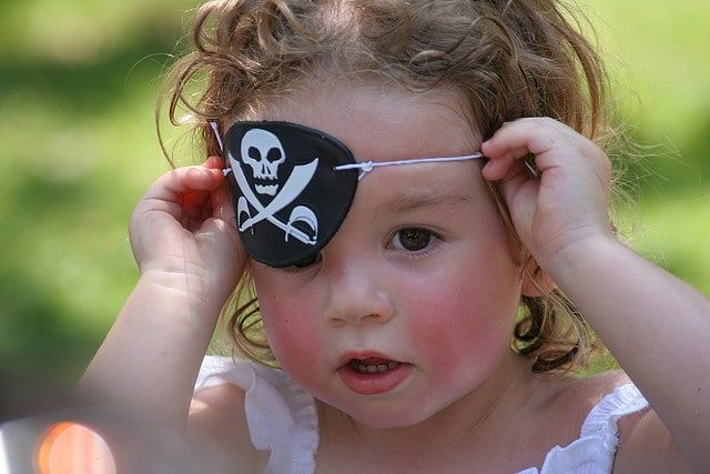 Parche de pirata. Fiestas infantiles.
