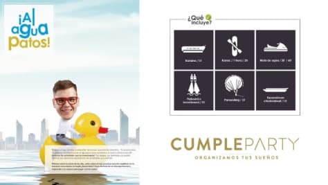 Catálogo de actividades acuáticas para fiestas: pídenos todos los detalles llamando a Cumpleparty